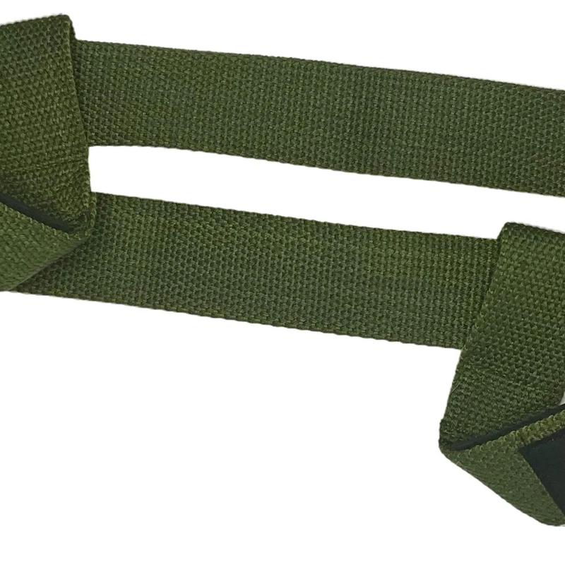 IRON CLASP Premium Padded and Silicone Gripping “GET SOME” Lifting Straps (Olive Green)