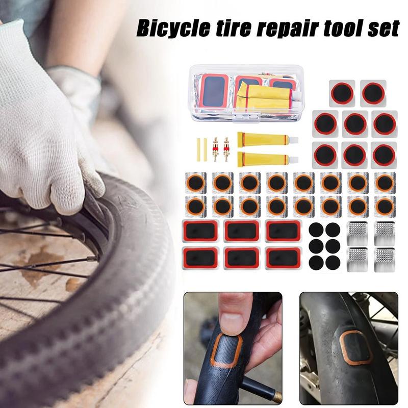 Bicycle Tire Repair Kit, 1 Set Bicycle Tire Repair Tool, Easy To Use Bicycle Tire Repair Kit, For Bicycle Motorcycle Wheel Repair