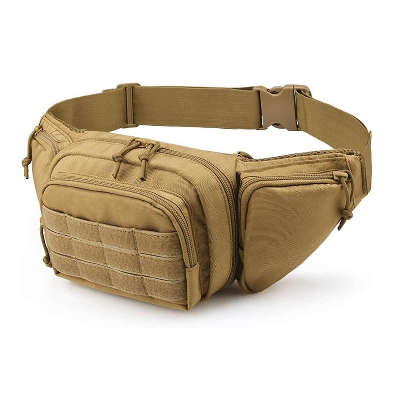 Tactical Waist Bag Gun Holster Military Fanny Pack Sling Shoulder Bag Outdoor Chest Assult Pack Concealed Pistol Carry Holster