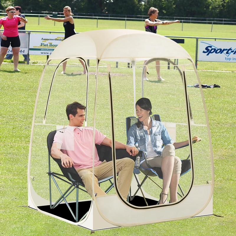 Sports Tent Instant Pop Up Tent Shelter with Sealed Floor Sun Shelter Clear Bubble Tent Sports Weatherproof Tent for Outdoor Watching Sport Events,Camping,Fishing (1~2 Person)