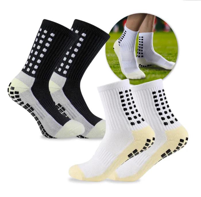 6 Pairs Mens Soccer Socks Grip Non Slip Football Baseball Soccer Socks for Women Men's  Anti Slip Non Slip Grip Pads Sports Athletic Socks