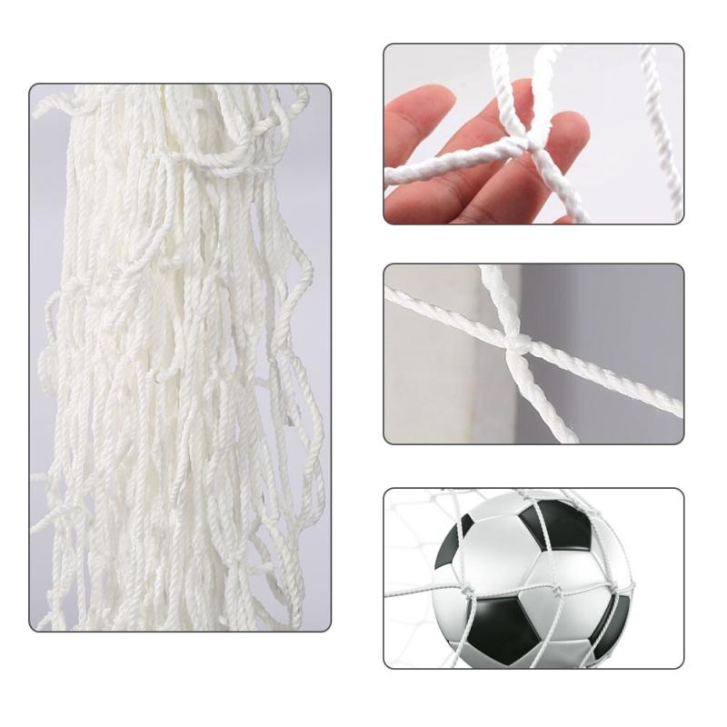 6 x 4FT PE Football Net Soccer Goal Post  Full Size Sport Training Match 2 PCS