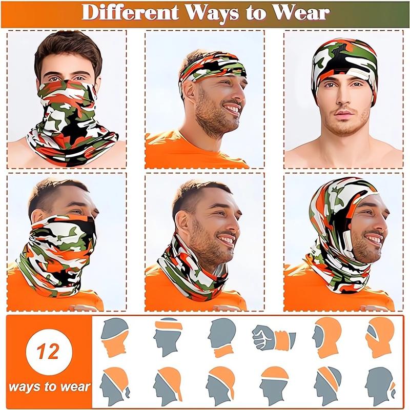 6 Pack Outdoor Sports Ice Silk Face Mask Scarf Men's and Women's Winter Ski Mask Balaclava