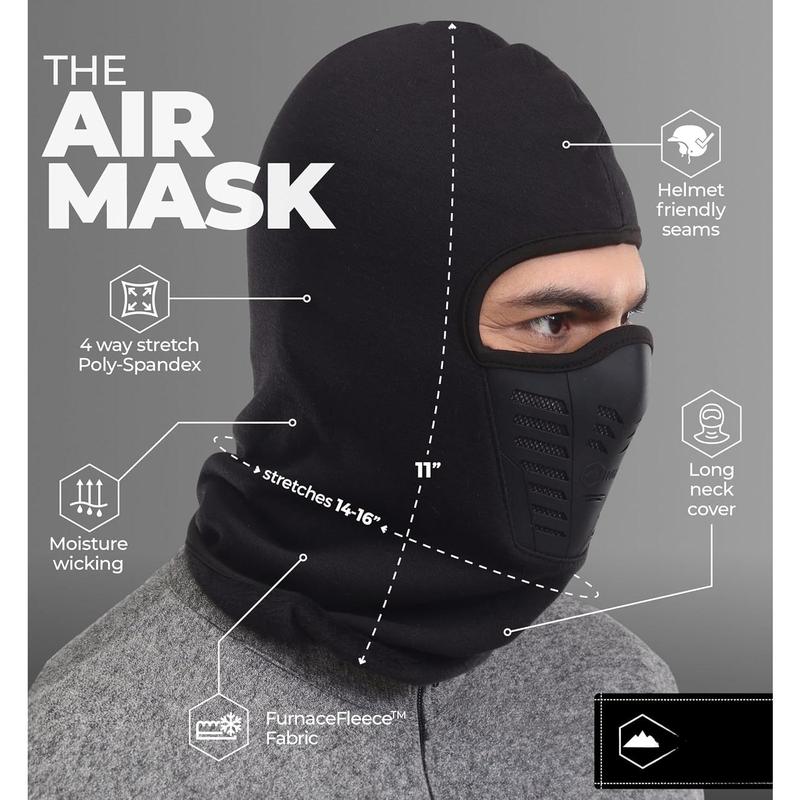 Balaclava Ski Mask - Thermal  Mask Cold Weather  Gear with Breathable Air Vents - Winter  Mask