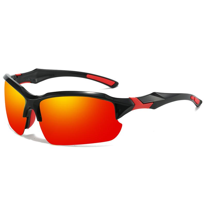 Half Frame Polarized Sunglasses Men's Cycling Running Fishing Sports Sunglasses