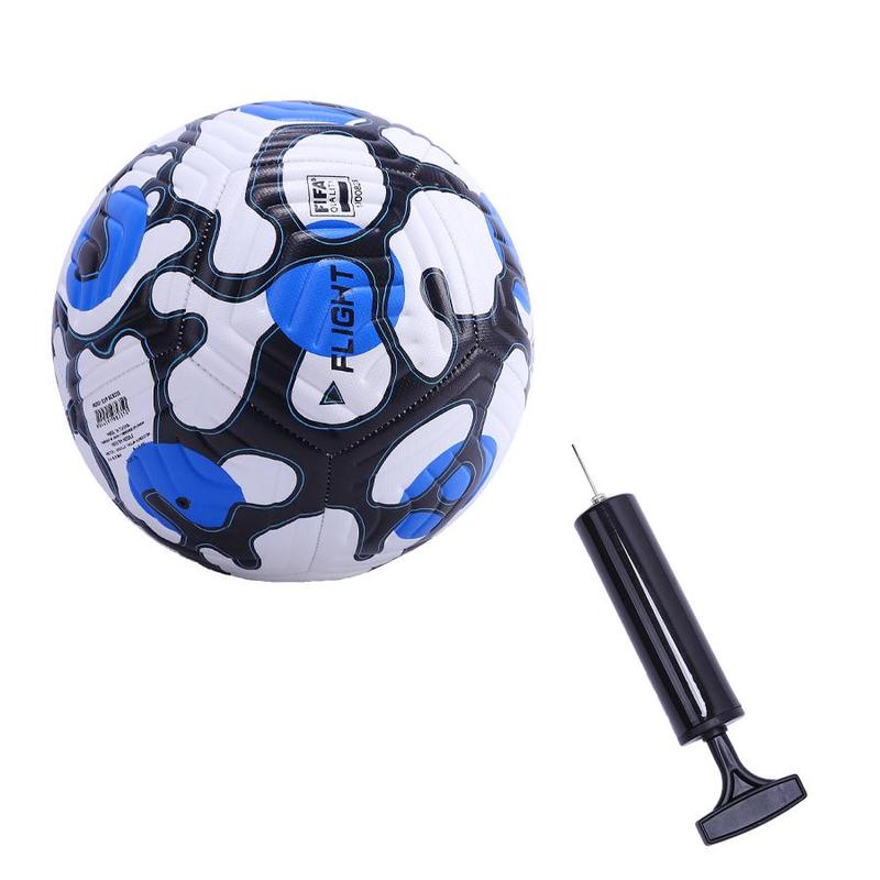 Size 5 Football, Football Training Ball with Pump, Football Training Equipment for Indoor Outdoor Training, Ball Sports Equipment for School