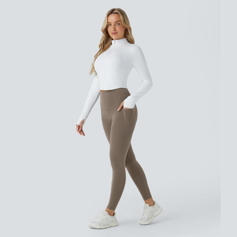 Halara SoCinched High Waisted Butt Lifting Tummy Control Side Pocket Shaping Workout UltraSculpt Leggings