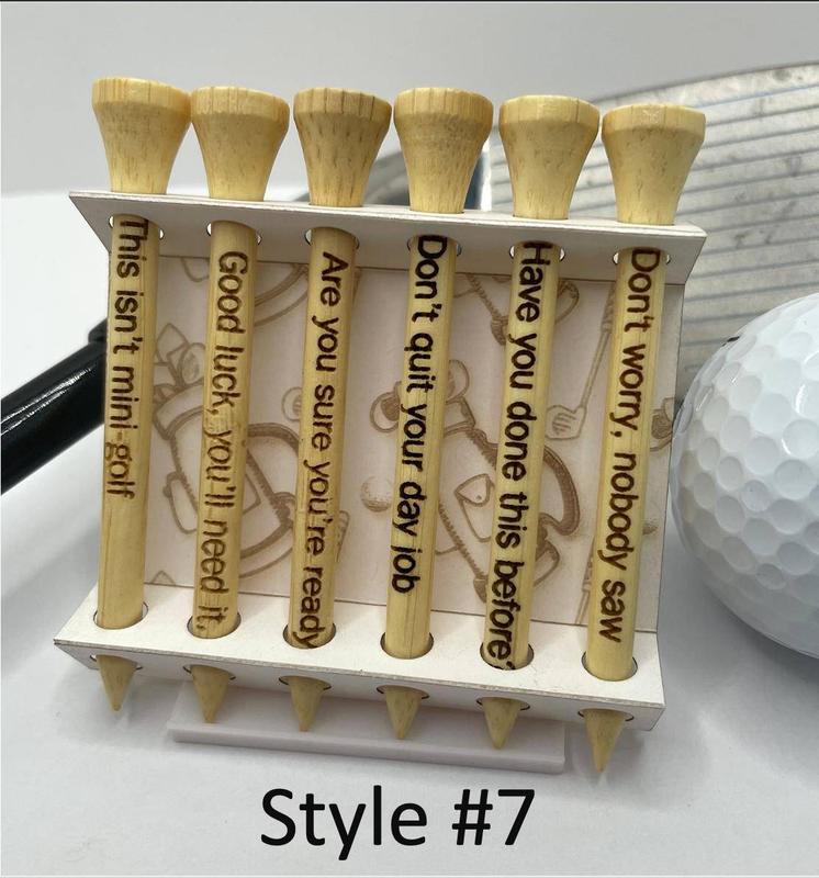 Humorous Golf Tee Gift Set Fore Golfers or Golf Outings equipment