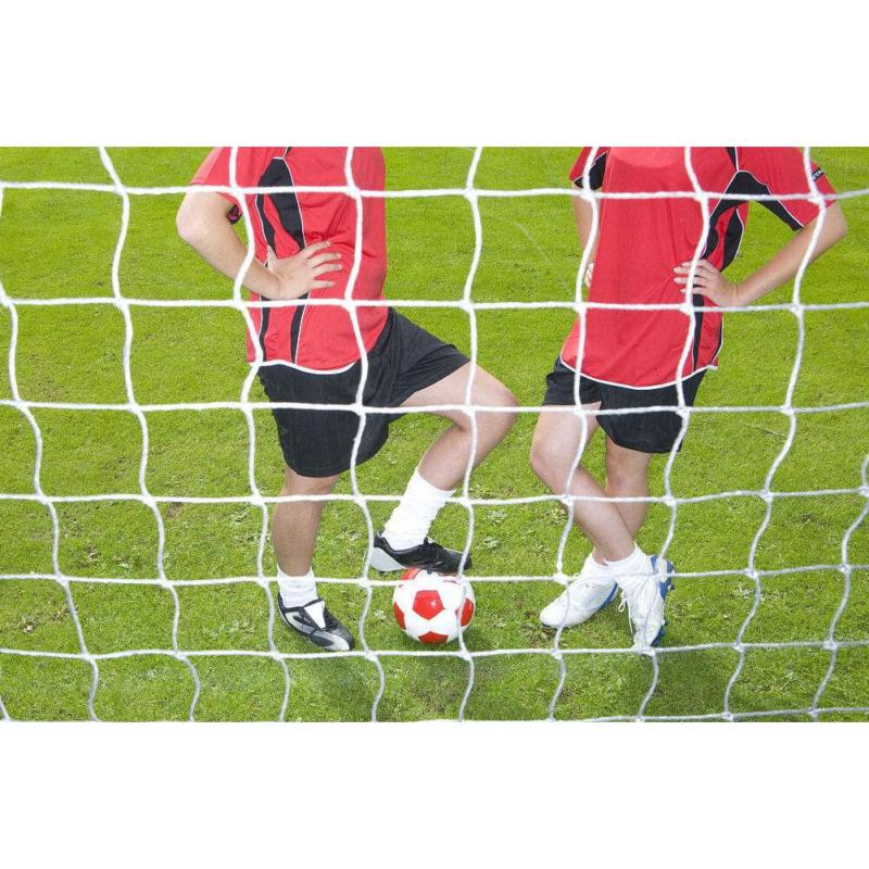 6 x 4FT PE Football Net Soccer Goal Post  Full Size Sport Training Match 2 PCS