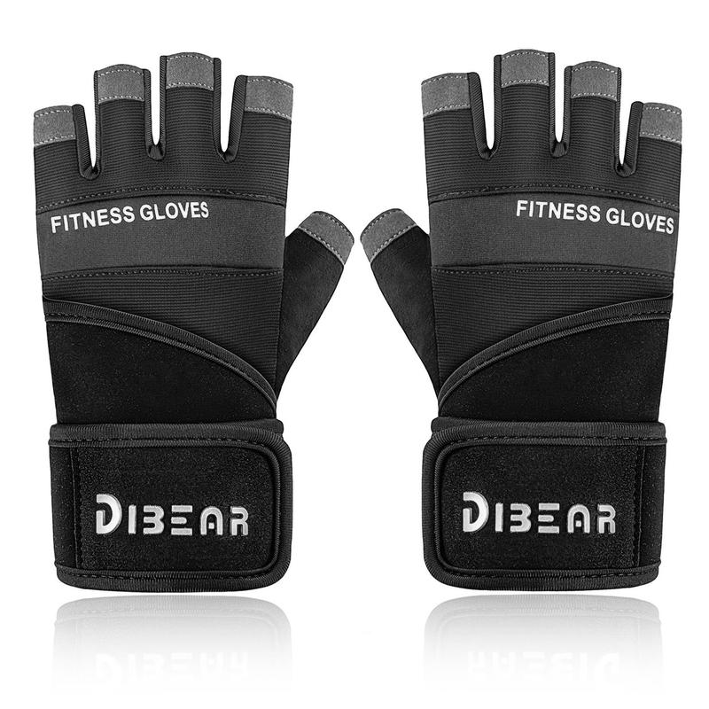 Non-slip Breathable Gym Gloves, 1 Pair Half Finger Sports Gloves for Men & Women, Fitness Gloves for Gym Workout