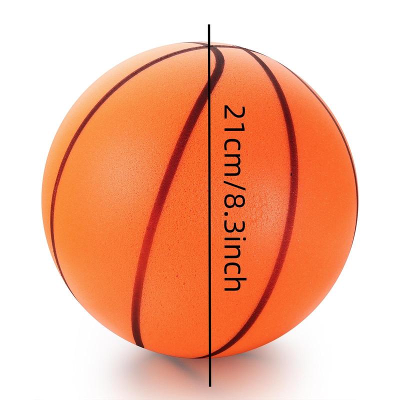 Outdoor Silent Basketball, 8.3inch Pu Material Super Elasticity Sports Ball for Indoor and Outdoor Sports Activities, Summer Gifts, Gym Accessories, 2024 Basketball Equipment, Home Gym Equipment, Christmas, Christmas Gift