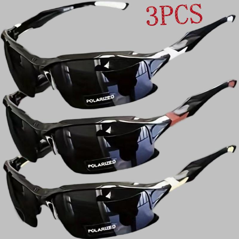 Half Frame Polarized Sunglasses Men's Cycling Running Fishing Sports Sunglasses