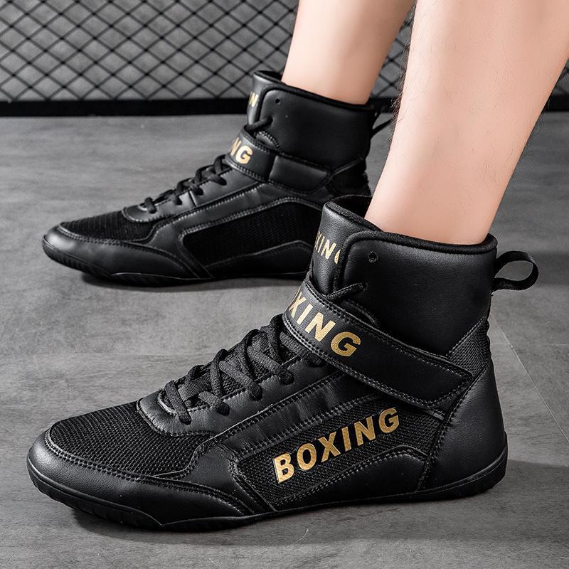 Men's Boxing Shoes, 1 Pair Non-slip Wear-resistant Martial Arts Training Shoes, Gym Workout Shoes, Sports Shoes for Men