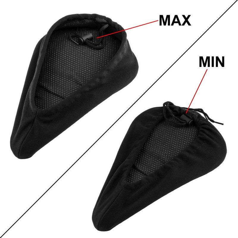 Gel Padded Bicycle Seat Cover - Comfortable Cycling BikeSeat Cushion for Peloton, Electric Bike, Road Bike, Mountain Bike Outdoor and Indoor