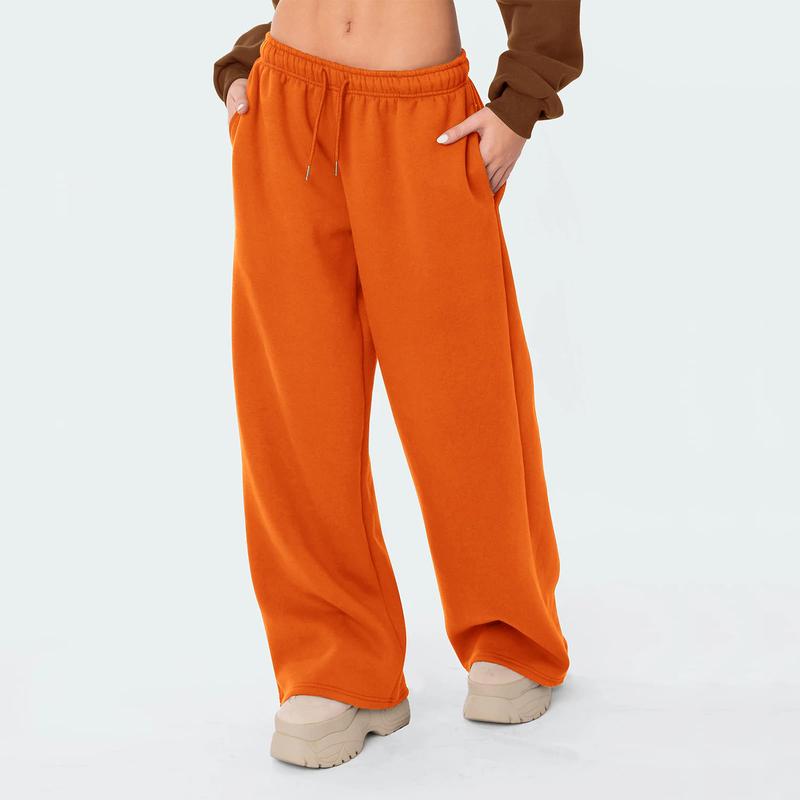 Wide Leg Sweatpants for Women Elastic High Waisted Baggy Sweat Pants Teen Girls Oversized Straight Leg Sweatpants