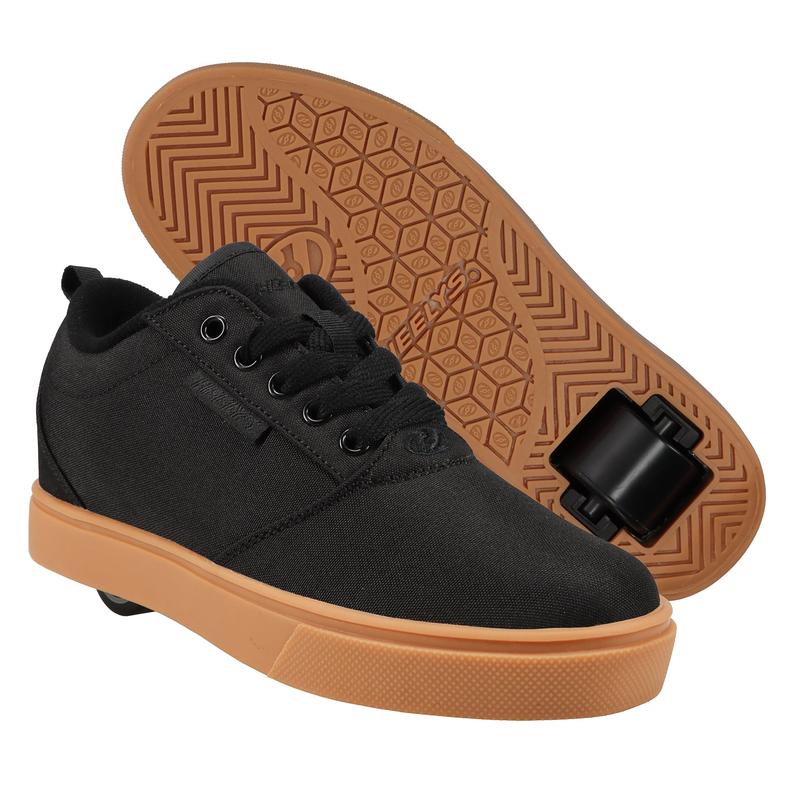 Heelys shoes with wheels for kids and adults | Black with Gum Sole | Pro 20