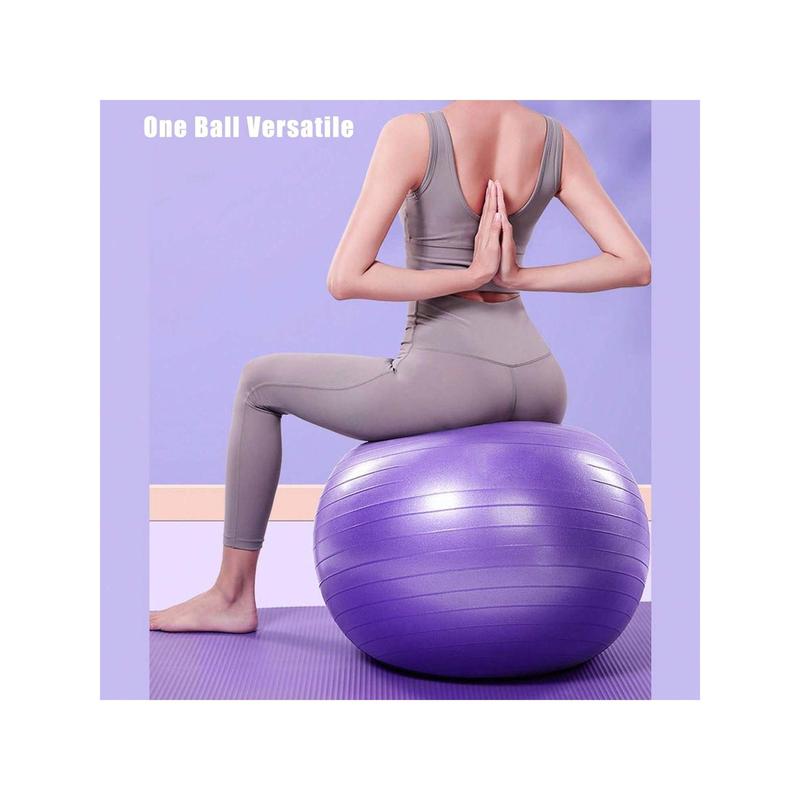 45cm Soft Exercise Ball, Anti-Burst Yoga Ball , Stability Swiss Ball W  Pump For Pregnancy Birthing, Excersize, Workout, Fitness, Balance, Gym