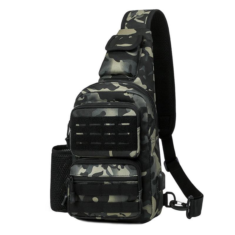 Outdoor Sports Bag, Multi-functional Zipper Chest Bag, Tactical Chest Bag, Casual Bag for Outdoor Sports