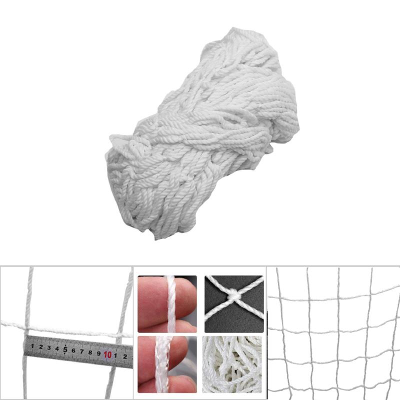 6 x 4FT PE Football Net Soccer Goal Post  Full Size Sport Training Match 2 PCS