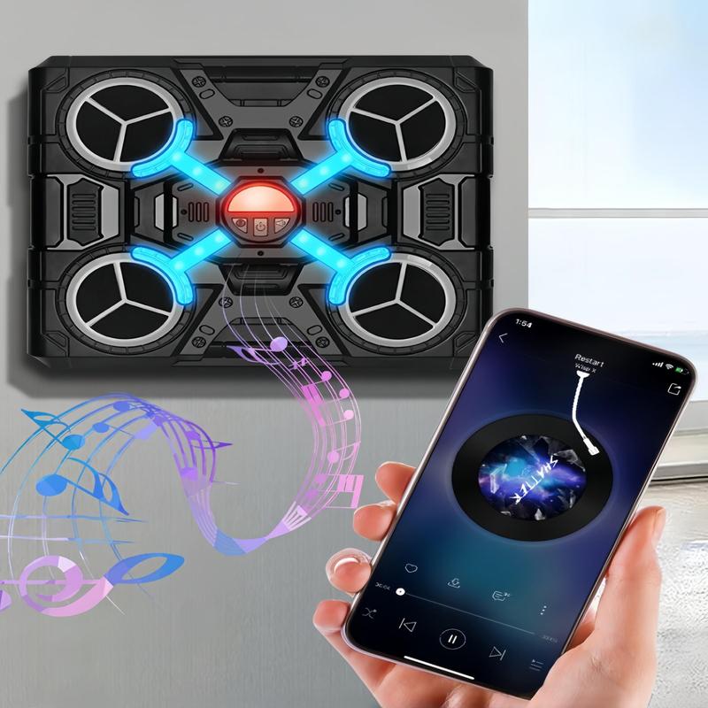 Smart Music Boxing Machine with Boxing Gloves, Wall Mounted Smart Bluetooth-compatible Music Boxing Trainer, Workout Punching Equipment for Home