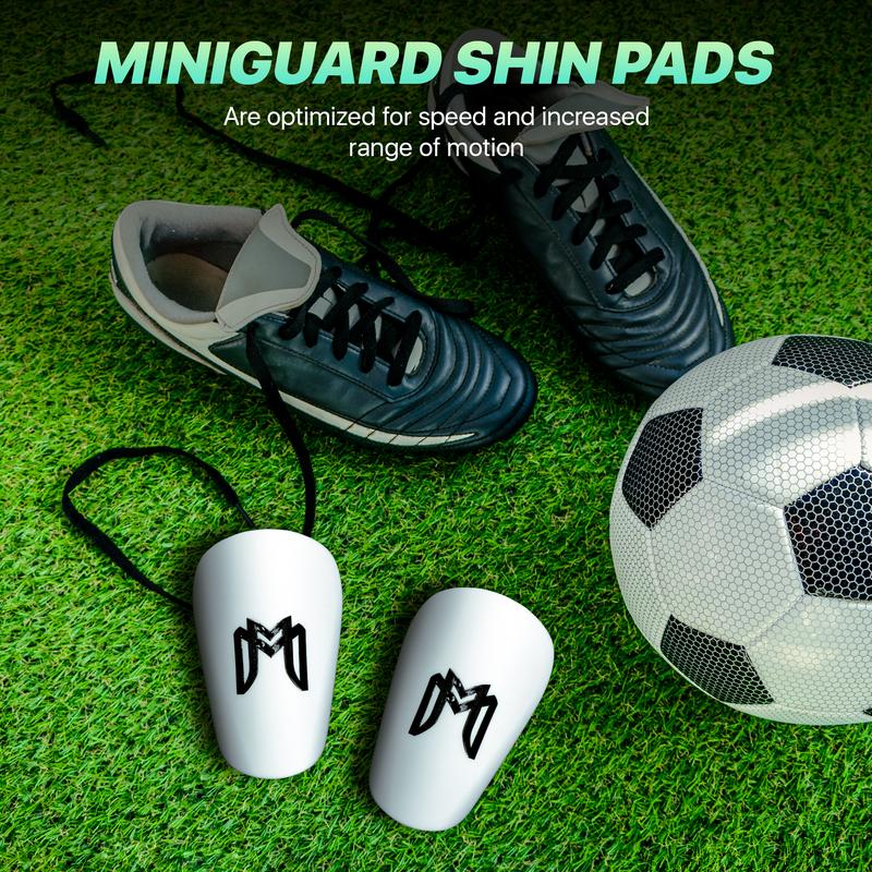 MediCaptain MiniGuards - Mini Shin Gaurds Pads for HIGH LEVEL PLAYERS - MEN, WOMEN, TEENS - Tiny Shin Guards Optimized for Speed and Lightweight Feel