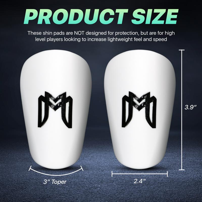 MediCaptain MiniGuards - Mini Shin Gaurds Pads for HIGH LEVEL PLAYERS - MEN, WOMEN, TEENS - Tiny Shin Guards Optimized for Speed and Lightweight Feel