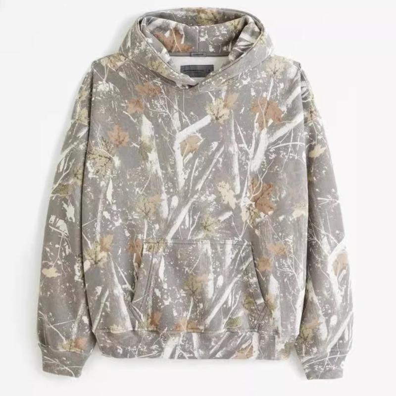 Camouflage printed fleece trousersfor men and women with pocketsoversized baggy sweatpants Casual Cotton Clothing Hoodie Long