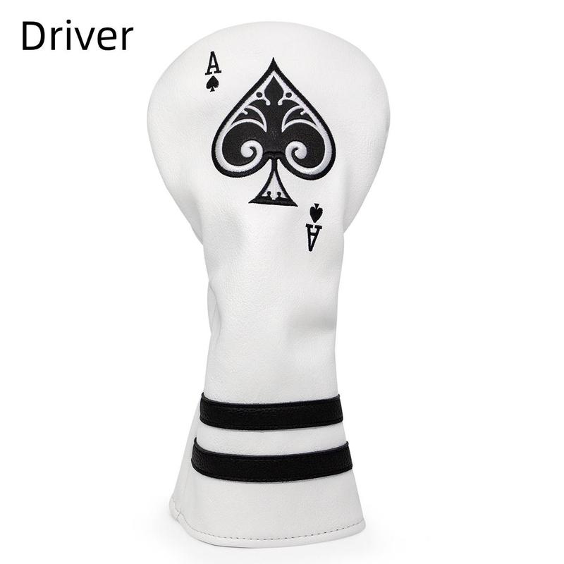 Golf Club Headcover, Spade A for Driver Fairway Hybrid Wood Head Covers, Blade Putter Mallet Putter Covers for Golf Clubs, Iron Clubs Headcover, Golf Accessories 2024