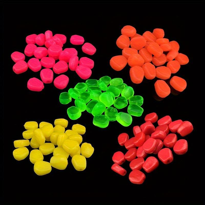 20pcs Glow-in-the-Dark Corn Kernel Fishing Lures - Soft PVC Bait for Bass, Trout