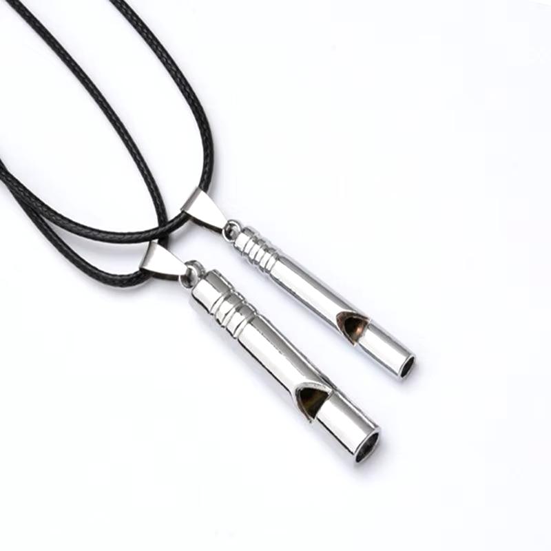 Titanium Emergency Whistle Loud Portable Keychain Necklace Whistle EDC Keyring for Emergency Survival Outdoor Hiking Camping Does not apply