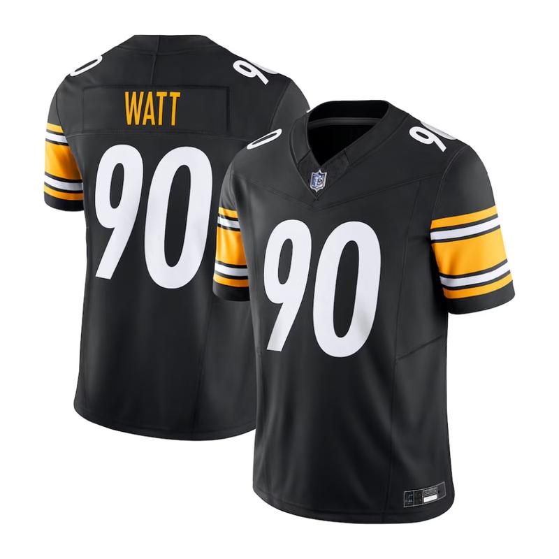 Men's Pitsburghh Steelerss T.J. Wattt Black Limited Jersey, Fan merchandise, Football lover jersey, Gift menswear, sport football jersey, outdoor sport