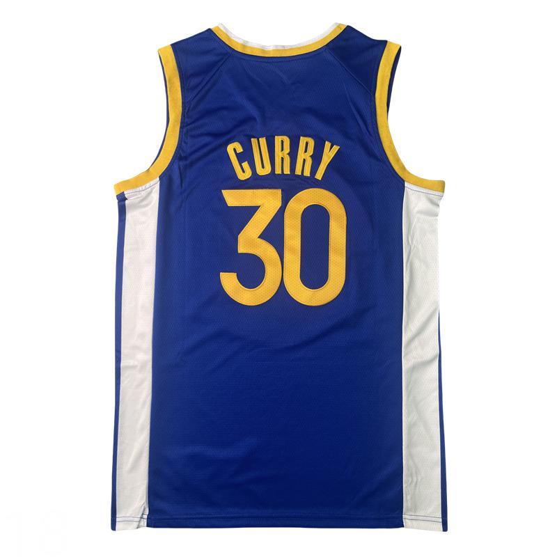 Stephen Curry Men's Sleeveless stitched Basketball Jersey Royal