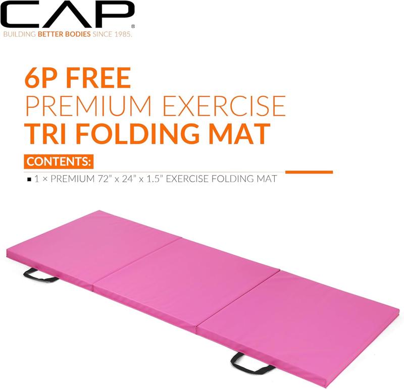 CAP Barbell All Purpose Folding Anti Tear Exercise Training Aerobic Fitness Gym & Gymnastics Balance Mat | Multiple options