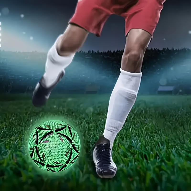 1pc No. 5 Colorful Luminous Football, High-Vis Reflective Soccer Ball & Glow-in-the-Dark Football For Indoor And Outdoor Grass Training Night Training And Play- Perfect Gift For Halloween, Christmas, Thanksgiving, New Year Gift