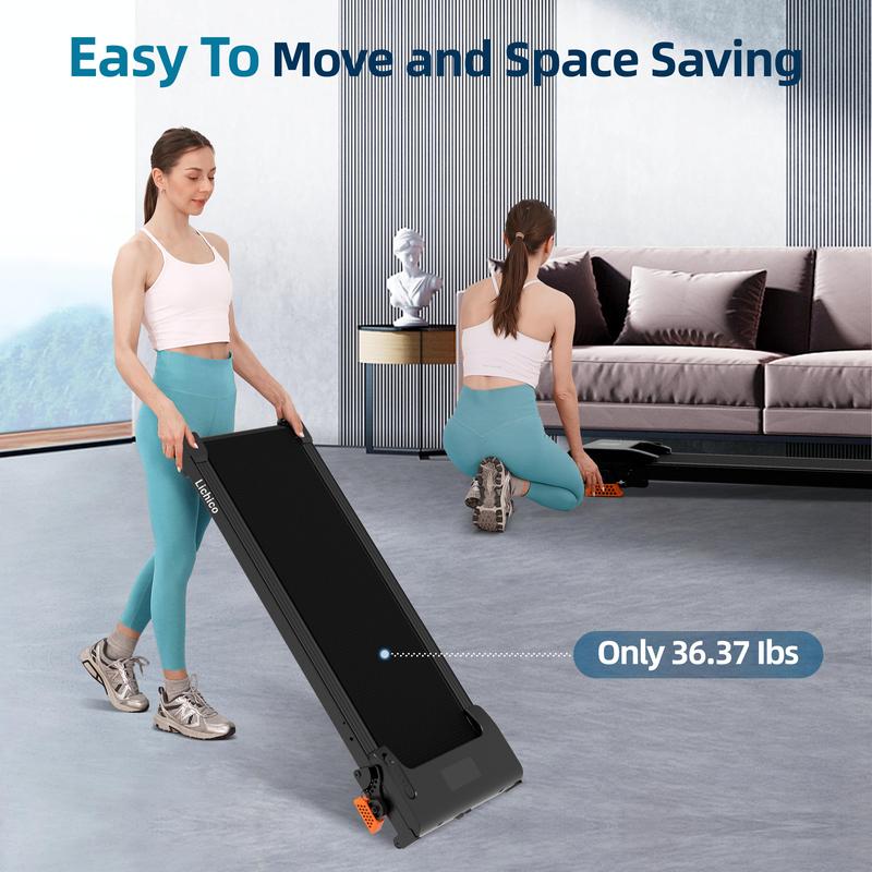 Lichico Incline 2-in-1 Under Desk Treadmill, Electric Walking Treadmill with Incline for Full-Body Workout,2.5-3.0HP Brushless Motor, Spacious Running Area, Ideal for Home and Office Use