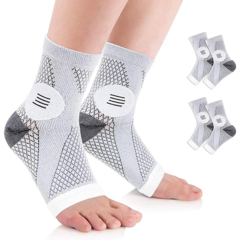 2 Pair Neuropathy Socks for Women Men, Plantar Fasciitis Sock Neuropathy Pain Relief Socks for Feet, Ankle Compression Socks for Neuropathy Pain, Ankle Brace for Sprained Ankle