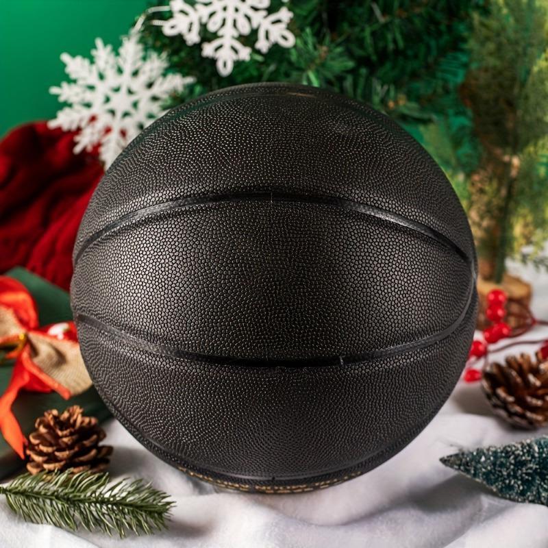 Letter Pattern Basketball with Air Pump, Outdoor Sports Training Basketball, Durable Basketball for Training, Outdoor Student Sports Equipment