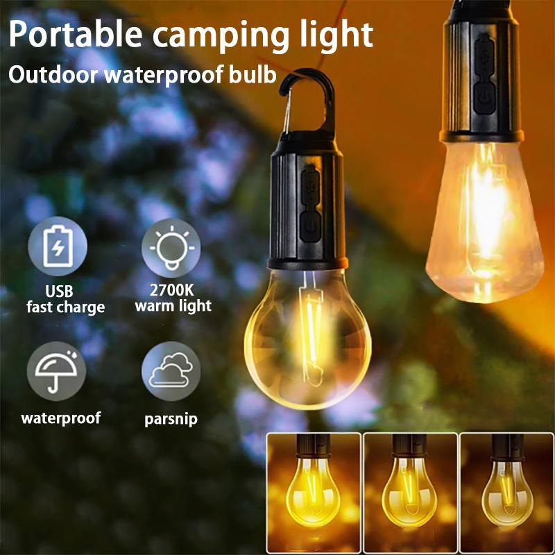 Outdoor Camping Light, Solar Powered Emergency Light, Portable Hook Travel Light, Convenient Hook Stall Travel Light, Camping & Hiking Equipment