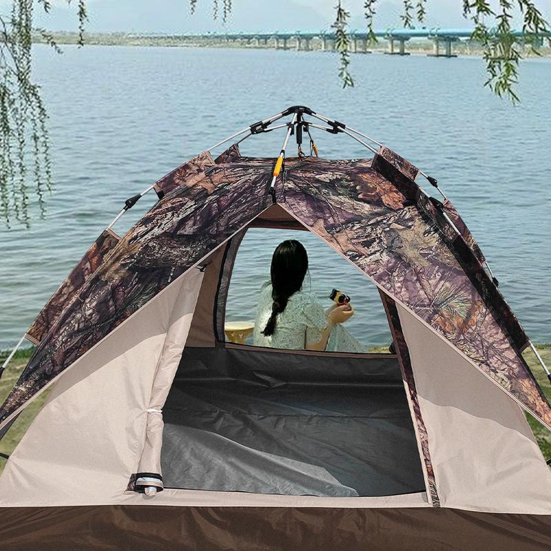 Camping Tent Waterproof Anti-UV Portable Spring Summer Outdoor Activities Beach Hiking Fishing Canopy for Adults Kids