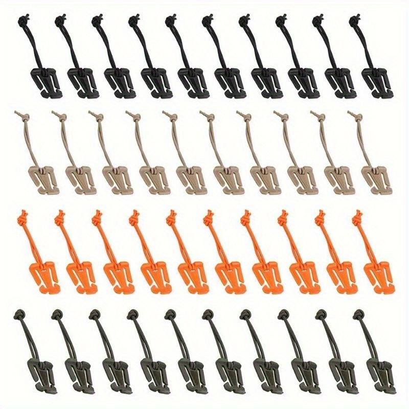 5Pcs Molle Backpack Buckle Carabiner Clips Outdoor Nylon Camping Bag Hanger Hook Clamp EDC Carabiner Survival Gear Tools