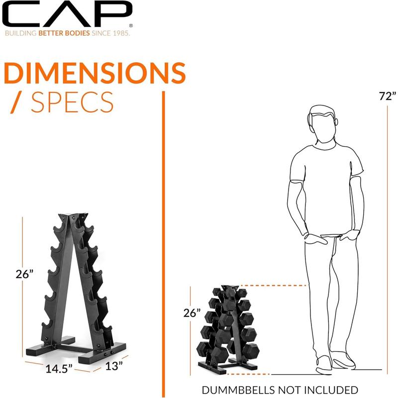 CAP Barbell A-Frame Dumbbell Weight Rack | Color Series