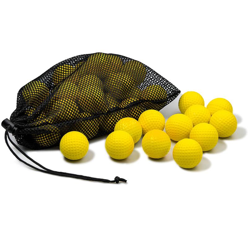 12 Pack Foam Golf Practice Balls, Realistic Feel and Limited Flight, Soft for Indoor or Outdoor Training