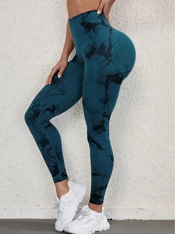 3Pcs Women Tie Dye High Waisted leggings, Scrunch Rear Lifting, Tummy Control Athletic Pants workout yoga, squat proof, compression tights full length