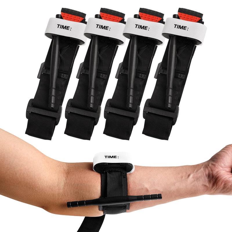 4-Pack Military Emergency Tourniquets for Combat and Outdoor Emergencies