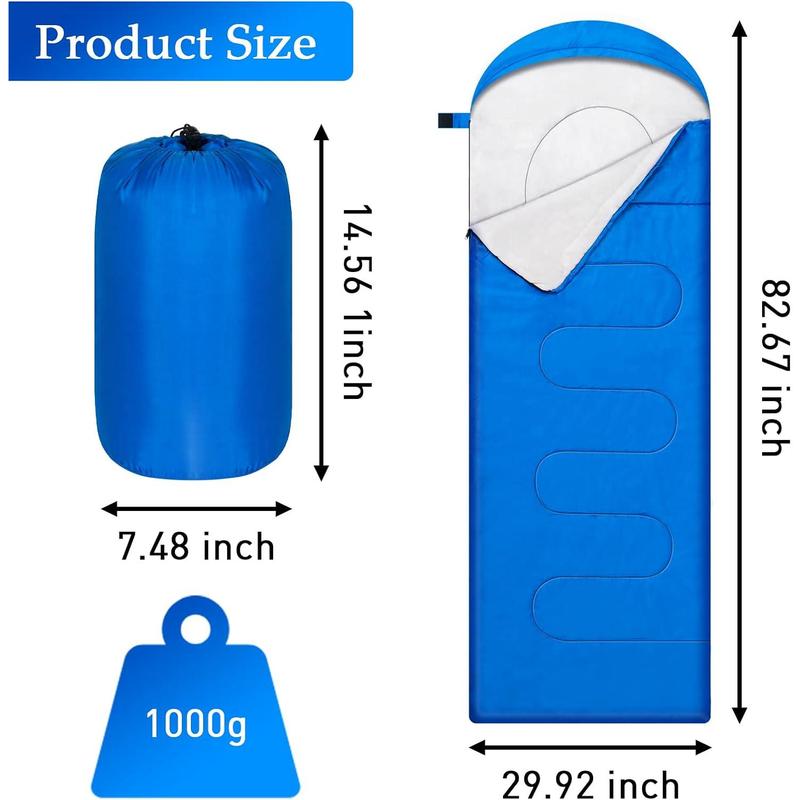 OBTAYM Camping Sleeping Bags Portable Waterproof Sleeping Bag for Adults Kids 4 Seasons Winter, Fall, Spring, Summer Backpacking Hiking Camping Mountaineering Indoor Outdoor Use