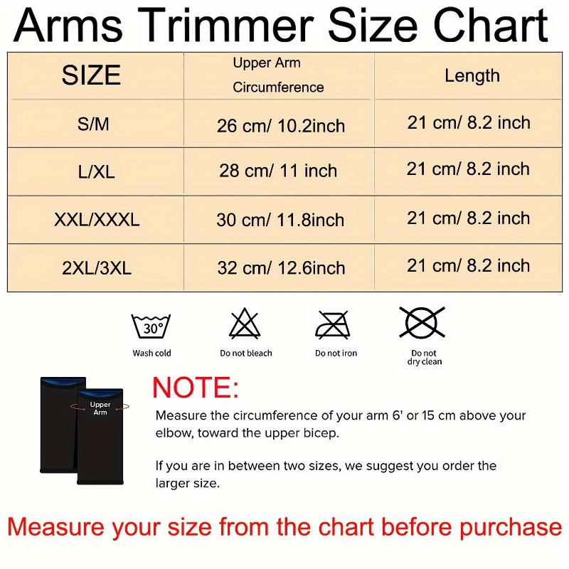  1 Pair Arm Trimmers, Sauna Sweat Arm Bands For Women, Arm Shaper Wraps, Arm Trainer Sleeves