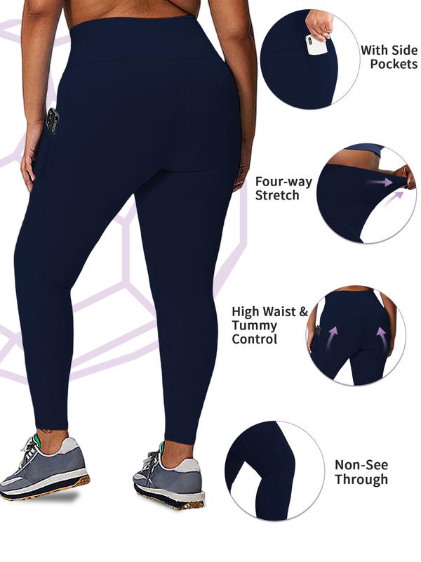 5PCS Soft Leggings for Women High Waisted Tummy Control with Pockets  Workout Yoga - Womenswear