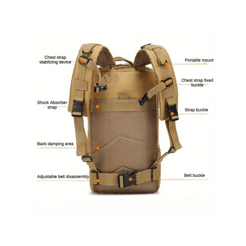 3P Off-Road High-Capacity Hiking Backpack For Men's Multi-Functional Military Camouflage Backpack For Outdoor Mountaineering Tactics