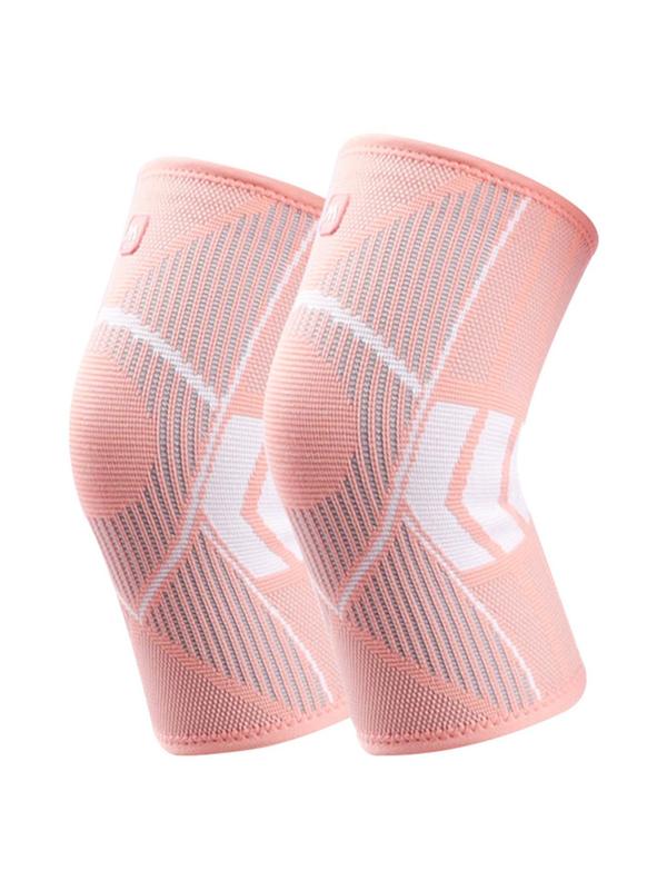 Knitted Elastic Nylon Sports Knee Pads (1 Pair), Breathable Sweat Absorption Compression Leg Sleeve For Cycling, Fitness, Running, And Mountaineering, Sports & Outdoor Clothing Accessories