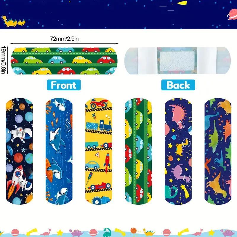 Cartoon Pattern Sports Bandage, 60pcs set Waterproof Self-adhesive Breathable Bandages, Cute Bandage for Outdoor Sports